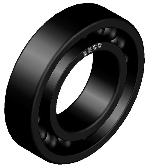 Ball bearings for high temperature (BECO) BECO 6208-BHT-FB 400C 40×80×18 mm